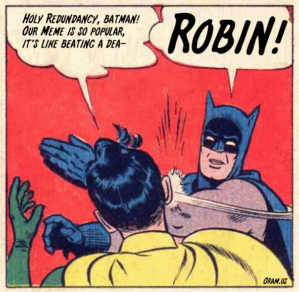 Batman and Robin ubiquitous slap meme