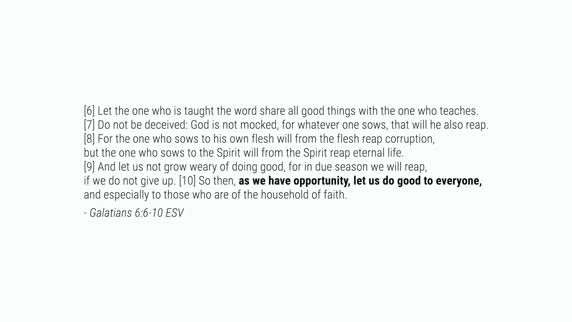 Paul encouraging believers to do good works